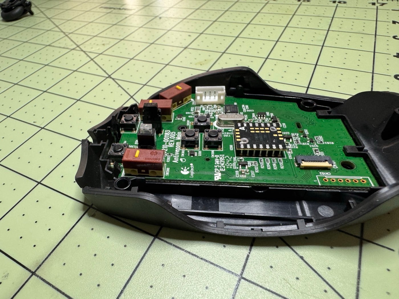 Huano silent switches on the PCB